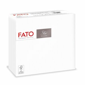 Tovagliolo STAR 2v punta a punta 38×38 40 pezzi BIANCO