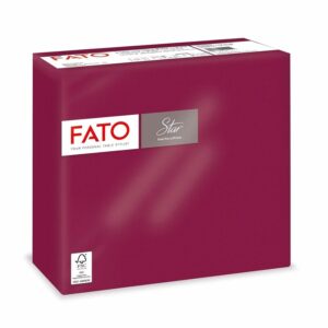 Tovagliolo STAR 2v punta a punta 38×38 40 pezzi BORDEAX