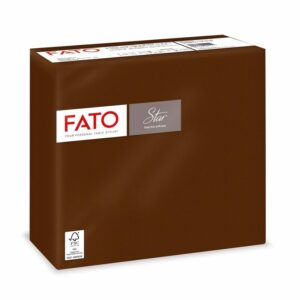 Tovagliolo STAR 2v punta a punta 38×38 40 pezzi CIOCCOLATO