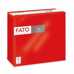 Tovagliolo STAR 2v punta a punta 38×38 40 pezzi ROSSO