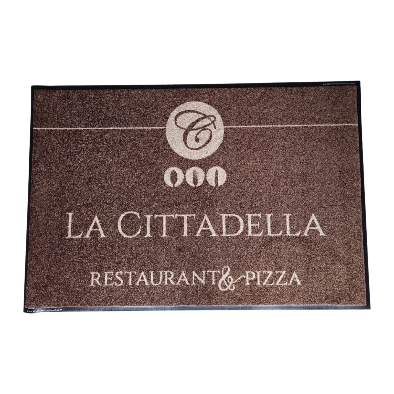 TAPPETO PERSONALIZZATO RISTORANTE LA CITTADELLA 85X150