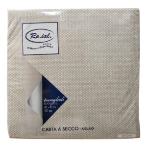 TOVAGLIOLO NATURE TORTORA 40X40 (50PZ) AIRLAID